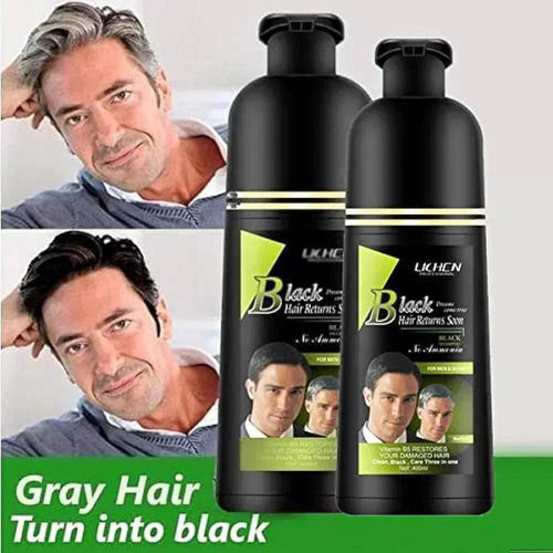 (200ml) Lichen Hair Color Shampoo For Men and Women - swmart