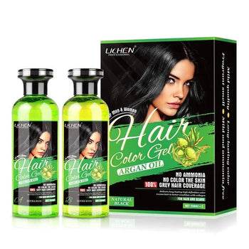 (500 ML) Lichen Hair Color Gel with Argan Oil - swmart