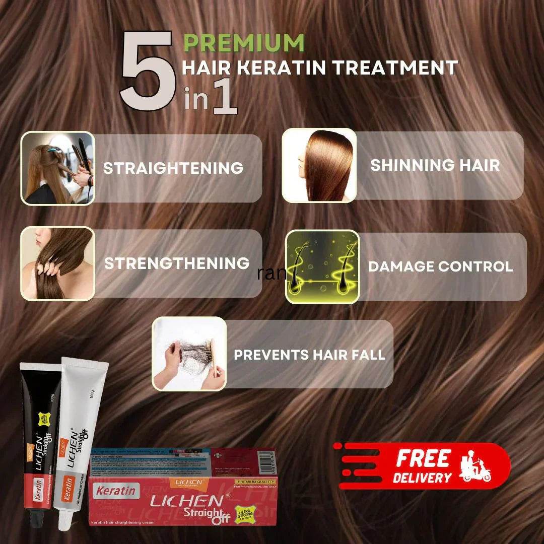 Lichen Hair Keratin Straight Off (Imported) - swmart